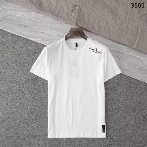 Fendi T-Shirts Short Sleeved For Men #1289918 $32.00 USD, Wholesale Replica Fendi T-Shirts