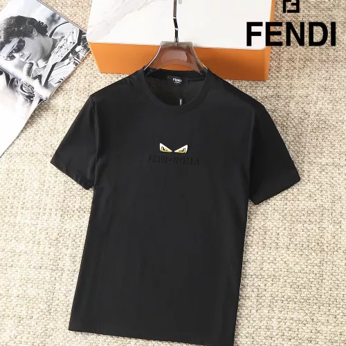 Fendi T-Shirts Short Sleeved For Men #1290301 $38.00 USD, Wholesale Replica Fendi T-Shirts