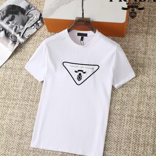 Prada T-Shirts Short Sleeved For Men #1290309 $38.00 USD, Wholesale Replica Prada T-Shirts