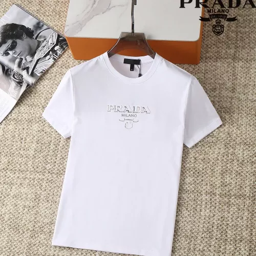 Prada T-Shirts Short Sleeved For Men #1290317 $38.00 USD, Wholesale Replica Prada T-Shirts