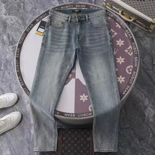 Replica Fendi Jeans For Men #1290368 $48.00 USD for Wholesale