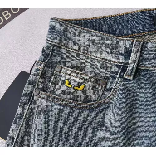 Replica Fendi Jeans For Men #1290368 $48.00 USD for Wholesale