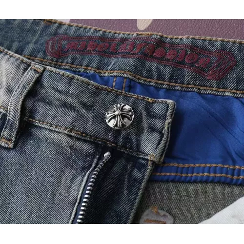 Replica Chrome Hearts Jeans For Men #1290370 $48.00 USD for Wholesale