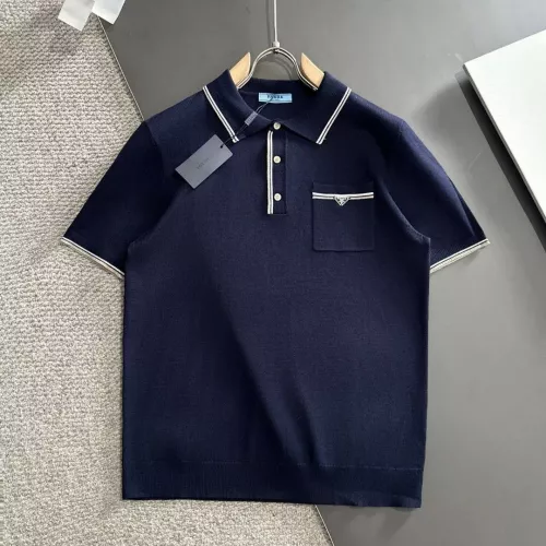 Prada T-Shirts Short Sleeved For Men #1290573 $56.00 USD, Wholesale Replica Prada T-Shirts