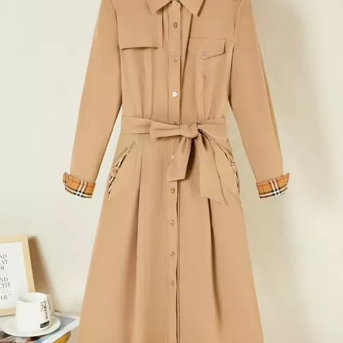 Burberry Dresses Long Sleeved For Women #1291009 $128.00 USD, Wholesale Replica Burberry Dresses