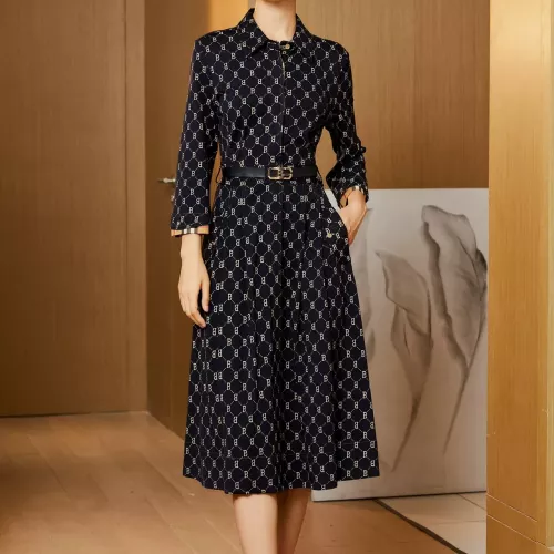 Burberry Dresses Long Sleeved For Women #1291012 $132.00 USD, Wholesale Replica Burberry Dresses