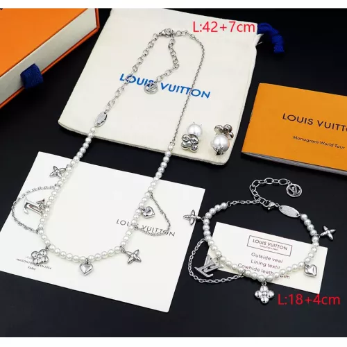 Louis Vuitton LV Jewelry Set For Women #1291017 $64.00 USD, Wholesale Replica Louis Vuitton LV Jewelry Set