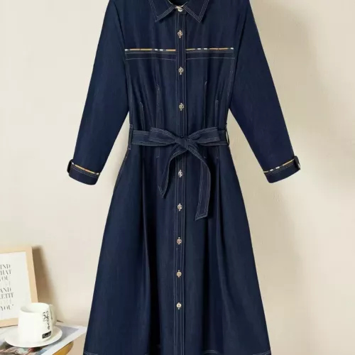 Burberry Dresses Long Sleeved For Women #1291020 $128.00 USD, Wholesale Replica Burberry Dresses