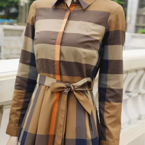 Replica Burberry Dresses Long Sleeved For Women #1291025 $128.00 USD for Wholesale