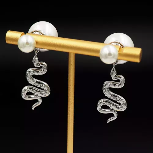 Replica Christian Dior Earrings For Women #1291056 $25.00 USD for Wholesale