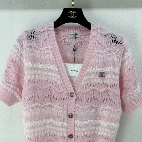 Replica Chanel Sweaters Short Sleeved For Women #1291121 $88.00 USD for Wholesale