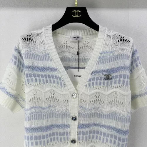 Replica Chanel Sweaters Short Sleeved For Women #1291122 $88.00 USD for Wholesale