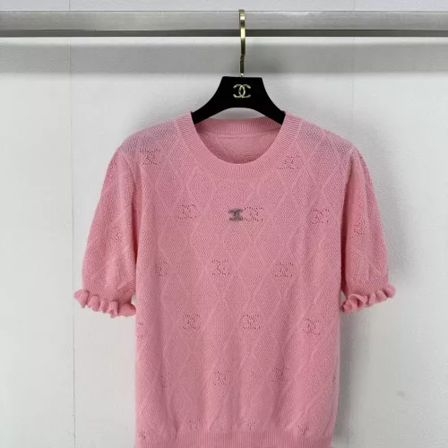 Chanel Sweaters Short Sleeved For Women #1291127 $80.00 USD, Wholesale Replica Chanel Sweaters