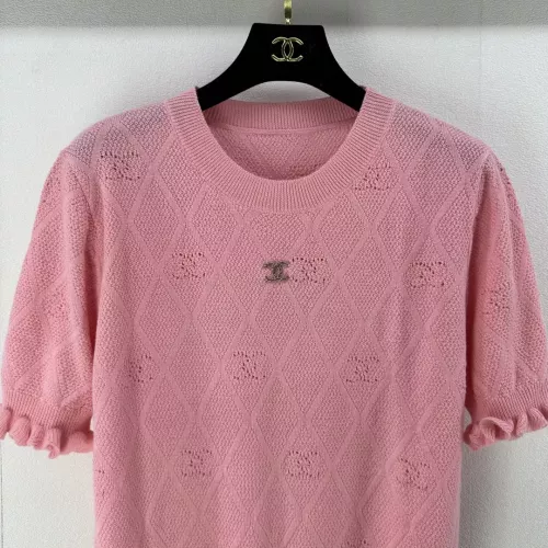 Replica Chanel Sweaters Short Sleeved For Women #1291127 $80.00 USD for Wholesale