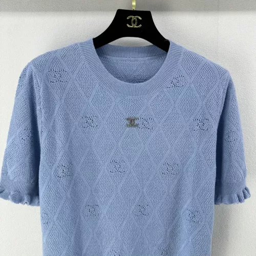 Replica Chanel Sweaters Short Sleeved For Women #1291128 $80.00 USD for Wholesale