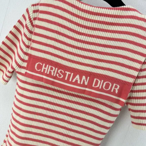 Replica Christian Dior Sweaters Short Sleeved For Women #1291137 $96.00 USD for Wholesale