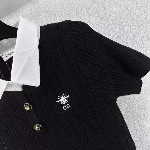 Replica Christian Dior Sweaters Short Sleeved For Women #1291142 $80.00 USD for Wholesale