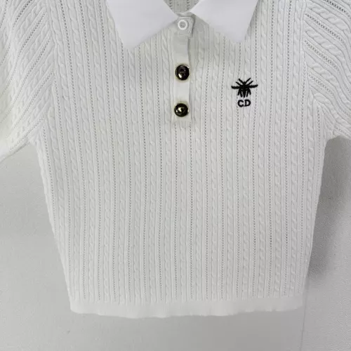 Replica Christian Dior Sweaters Short Sleeved For Women #1291143 $80.00 USD for Wholesale