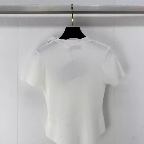 Replica MIU MIU Sweater Short Sleeved For Women #1291151 $88.00 USD for Wholesale