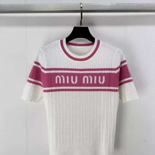 MIU MIU Sweater Short Sleeved For Women #1291160 $80.00 USD, Wholesale Replica MIU MIU Sweater