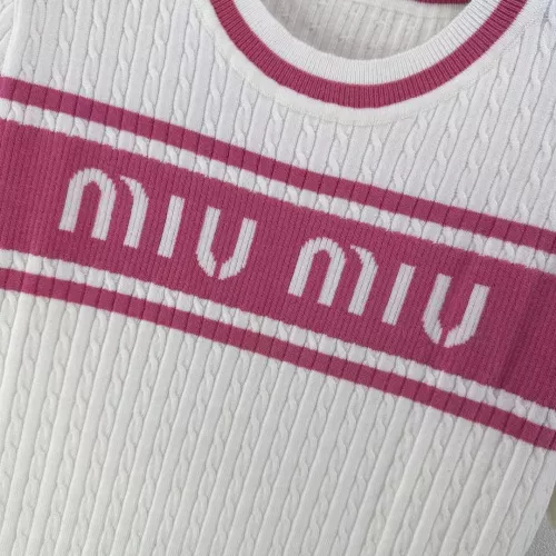 Replica MIU MIU Sweater Short Sleeved For Women #1291160 $80.00 USD for Wholesale