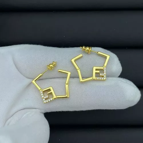 Fendi Earrings For Women #1291209 $23.00 USD, Wholesale Replica Fendi Earrings