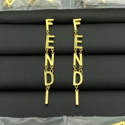 Fendi Earrings For Women #1291226 $23.00 USD, Wholesale Replica Fendi Earrings