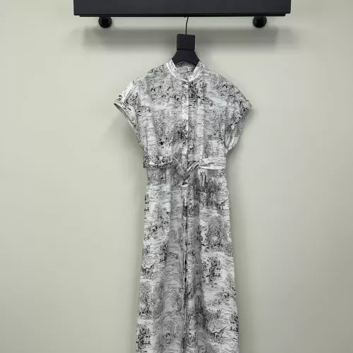 Christian Dior Dresses Short Sleeved For Women #1291376 $115.00 USD, Wholesale Replica Christian Dior Dresses