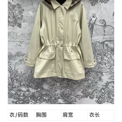 Replica Burberry Coats Long Sleeved For Women #1291408 $162.00 USD for Wholesale