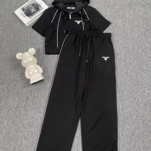 Prada Tracksuits Short Sleeved For Women #1291508 $88.00 USD, Wholesale Replica Prada Tracksuits