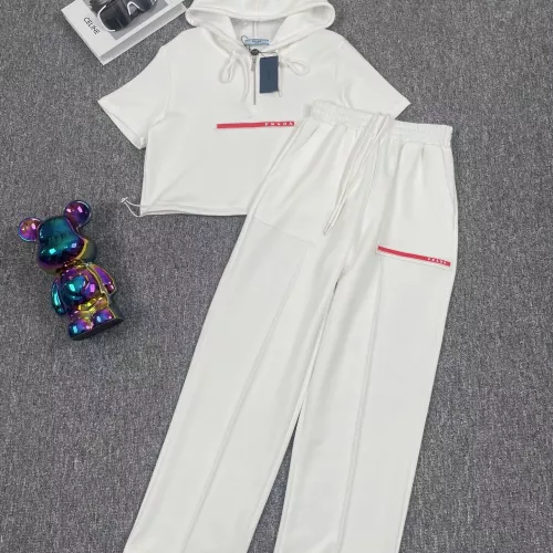 Prada Tracksuits Short Sleeved For Women #1291517 $88.00 USD, Wholesale Replica Prada Tracksuits