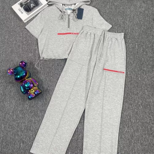 Prada Tracksuits Short Sleeved For Women #1291521 $88.00 USD, Wholesale Replica Prada Tracksuits