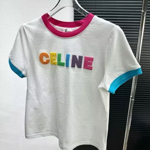 Celine T-Shirts Short Sleeved For Women #1291677 $56.00 USD, Wholesale Replica Celine T-Shirts