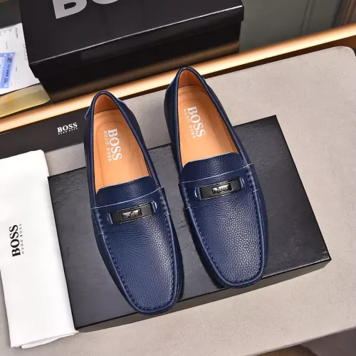 Boss Leather Shoes For Men #1291876 $80.00 USD, Wholesale Replica Boss Leather Shoes