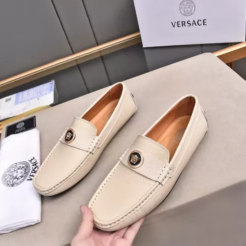 Versace Leather Shoes For Men #1291890 $80.00 USD, Wholesale Replica Versace Leather Shoes