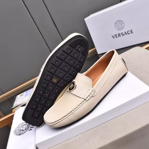 Replica Versace Leather Shoes For Men #1291890 $80.00 USD for Wholesale