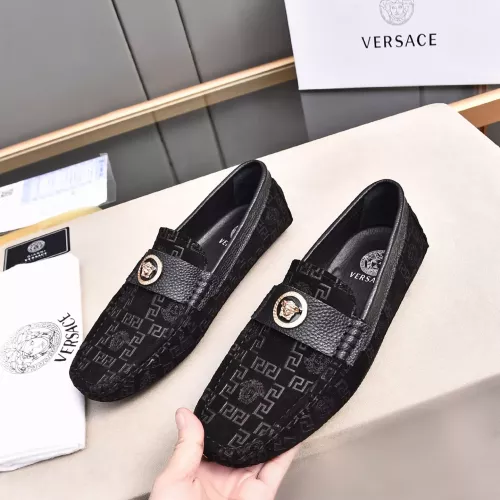 Versace Leather Shoes For Men #1291893 $80.00 USD, Wholesale Replica Versace Leather Shoes