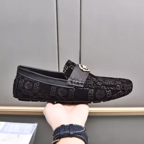 Replica Versace Leather Shoes For Men #1291893 $80.00 USD for Wholesale