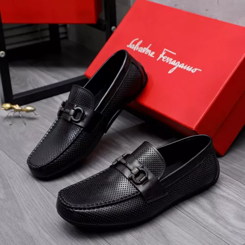 Salvatore Ferragamo Leather Shoes For Men #1291942 $88.00 USD, Wholesale Replica Salvatore Ferragamo Leather Shoes