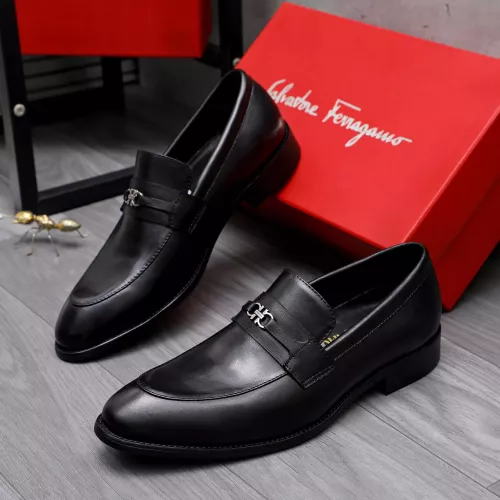 Salvatore Ferragamo Leather Shoes For Men #1291943 $88.00 USD, Wholesale Replica Salvatore Ferragamo Leather Shoes