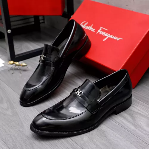 Salvatore Ferragamo Leather Shoes For Men #1291944 $88.00 USD, Wholesale Replica Salvatore Ferragamo Leather Shoes