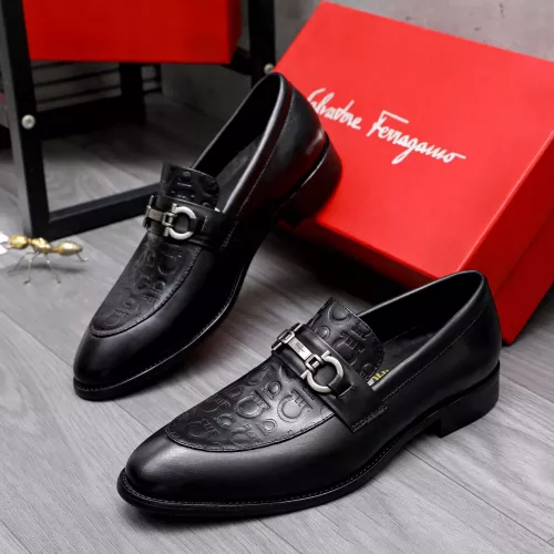 Salvatore Ferragamo Leather Shoes For Men #1291945 $88.00 USD, Wholesale Replica Salvatore Ferragamo Leather Shoes