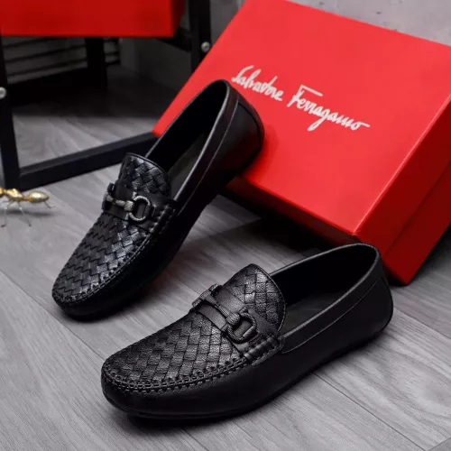 Salvatore Ferragamo Leather Shoes For Men #1291948 $92.00 USD, Wholesale Replica Salvatore Ferragamo Leather Shoes