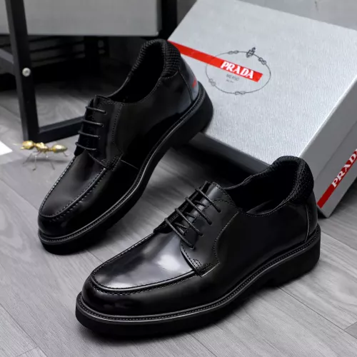 Prada Leather Shoes For Men #1291979 $96.00 USD, Wholesale Replica Prada Leather Shoes