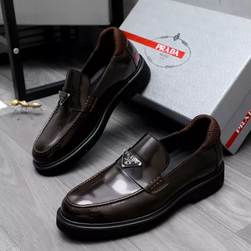 Prada Leather Shoes For Men #1291980 $96.00 USD, Wholesale Replica Prada Leather Shoes