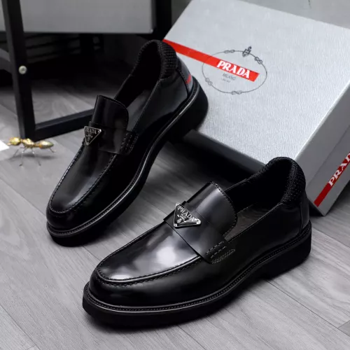 Prada Leather Shoes For Men #1291984 $96.00 USD, Wholesale Replica Prada Leather Shoes