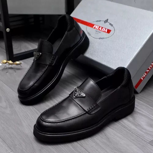 Prada Leather Shoes For Men #1291985 $96.00 USD, Wholesale Replica Prada Leather Shoes