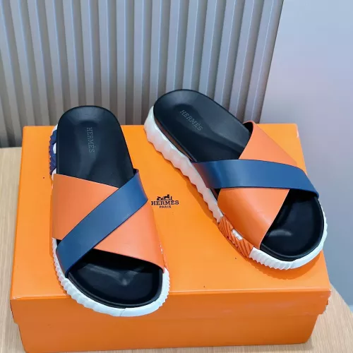 Replica Hermes Slippers For Men #1292028 $68.00 USD for Wholesale