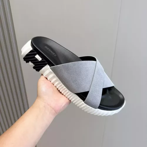 Replica Hermes Slippers For Men #1292037 $68.00 USD for Wholesale