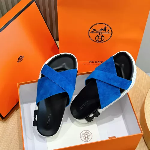 Replica Hermes Slippers For Men #1292040 $68.00 USD for Wholesale